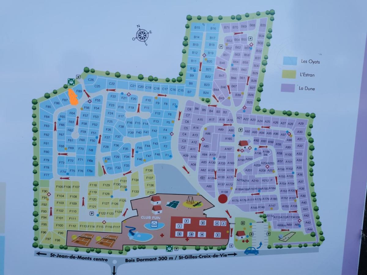 Camping Les Bois Mobil Home Grand Luxe 3Ch 2Sdb Saint-Jean-de-Monts Dış mekan fotoğraf